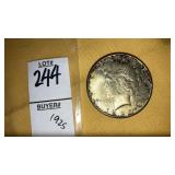 1925 peace silver dollar