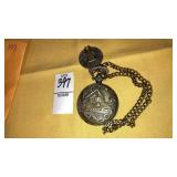 Quartz Railroad pocket watch w/ kennedy half