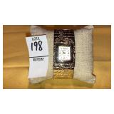 Geneva hinged cuff bracelet watch