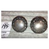 Vintage sterling Mexico screwback earrings Hecho