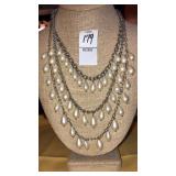 Talbotï¿½s vintage 3-strand teardrop pearl necklace
