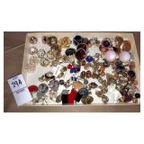 Pierced earrings- pairs & orphans asst