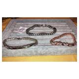 Personalized 925 sterling bracelet, chain & pink