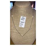 Honora Pearls on chain necklace stainless steel