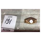 10k solitaire ring