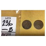 1853 & 1855 US half- dimes