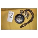 Quartz Railroad pocket watch w/ John Adamï¿½s