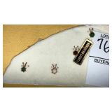 (4) tiny gem pendants /charms