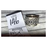 925 sterling silver PZ Paz Israel scrollwork