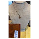 750 (18k) gold Scales of Justice pendant on 750