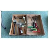 Two Trays of Vintage Kitchen Utensils