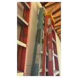 Werner 8 Ft Blue Fiberglass Ladder