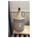 Blue Stripe Stoneware Crock Jug
