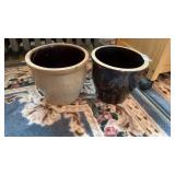 2 Stoneware Crocks, 1gal?