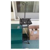 Decorative Black Metal Plant Stand