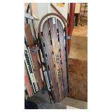 Vintage Sky Plane Wooden Sled