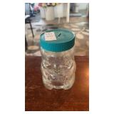 Skippy Peanut Butter Glass Bear Bank