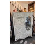 Wicker Wardrobe NO CONTENTS