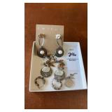 Lot of 5 .925 Sterling Sliver Earrings