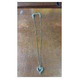 .925 Sterling Heart Pendant Necklace
