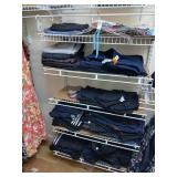 5 shelves of womens pants/jeans, sizes 16, 14,
