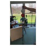 Antique Lighting Rod W Glass Globes 67 Inches