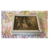 Vintage Jewelry Box W Costume Jewelry