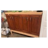 Wooden Storage Cabinet NO CONTENTS