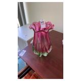 Teleflora Murano-style art glass vase