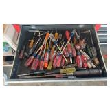 Drawer of Craftsman Screwdrivers
