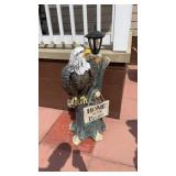 Home of the Brave Bald Eagle Porch Decor