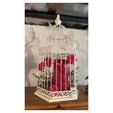 Birdhouse Style Candleholder and Bird Figurine