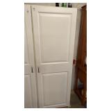 5-Tier Single Door White Cabinet 72in. high, NO