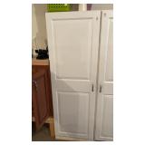 5-Tier Single Door White Cabinet 72in. high, NO