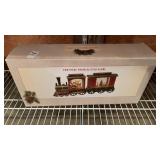 Two Piece Train Glitter Globe NIB