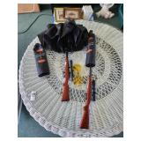 2 bolt action umbrellas and sun glasses