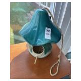 Mushroom shaped bird feeder