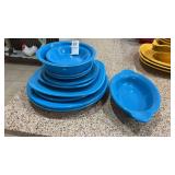 Blue Fiesta Plate Set