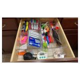 Drawer of Markers and Office Supplies