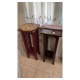 2 Pedestal Plant Stands 32in. High NO CONTENTS