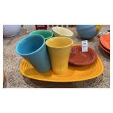 Fiesta Cups and Serving Tray