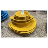 Yellow Fiesta Plate Set