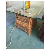 Wicker table 22in. Tall no contents