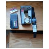 Watch lot, New Timex, tape recorder