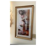 Jean Monte Flower Girl Print 36x21in. and 2 Mini