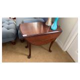 Solid Wood Drop Leaf End Table 28in. Wide