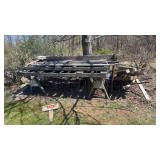 Lot of 4x4 Wood, Ladder, and More