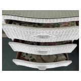 3 drawers table linens, crocheted doilies &