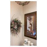 Wreath and Framed Picture