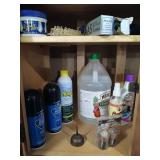 Cabinet lot of cleaning and metal polishing